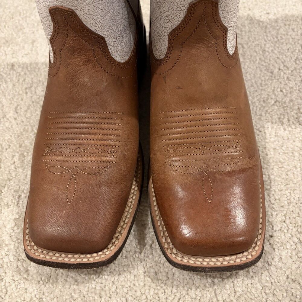 Ariat Women Patriot Crackled American Flag Western Cowboy Boots size 7B EU 37.5 - Picture 3 of 12